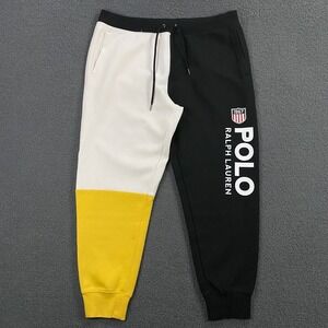 Polo Ralph Lauren Jogger Pants Mens 2XL Colorblock Logo 1967 Sweatpants